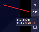 кнопка Install APK