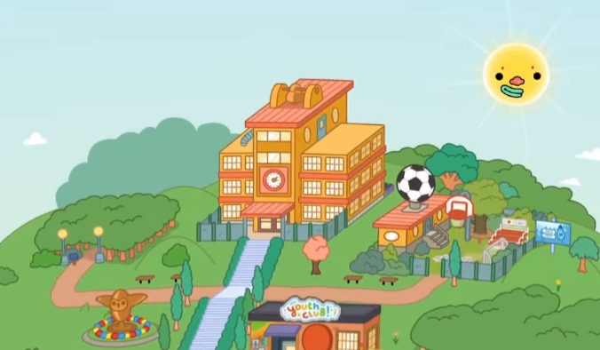 Лайфхаки Toca Boca World для школы Школа в локации "Вершина Топс"