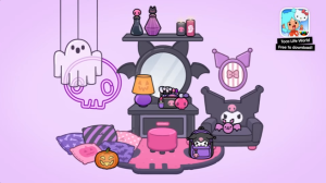 Тока Бока 1.79 - Набор мебели Hello Kitty and Friends Комната в стиле Hello Kitty Хэллоуин