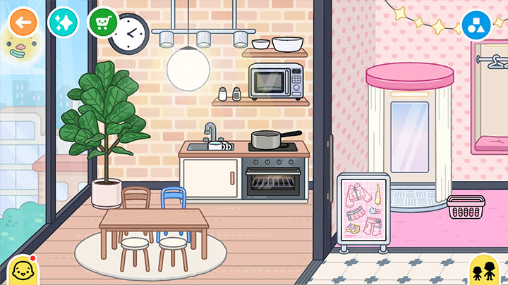 Кухня в магазине модной одежды