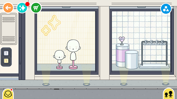 Витрины, манекены, вешалки в магазине модной одежды Тока Бока 1.124